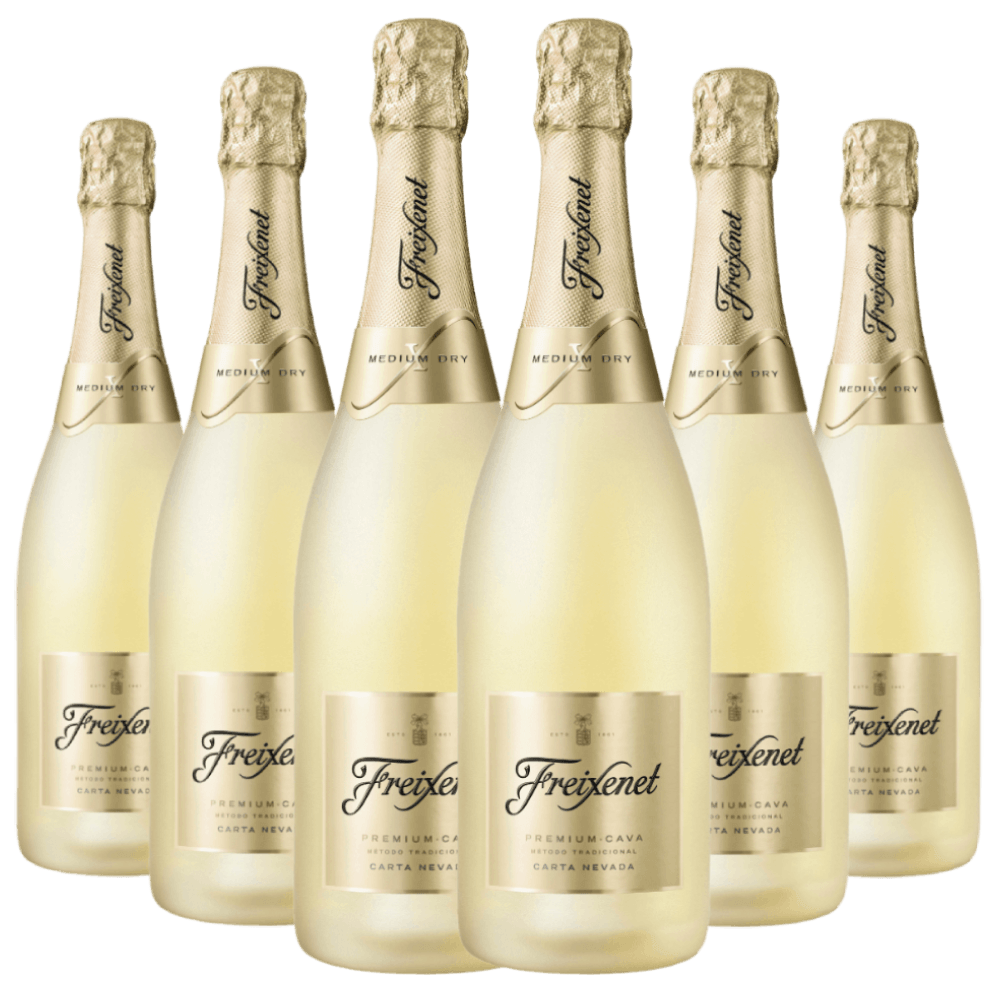 Kit 6 Garrafas Cava Freixenet Carta Nevada