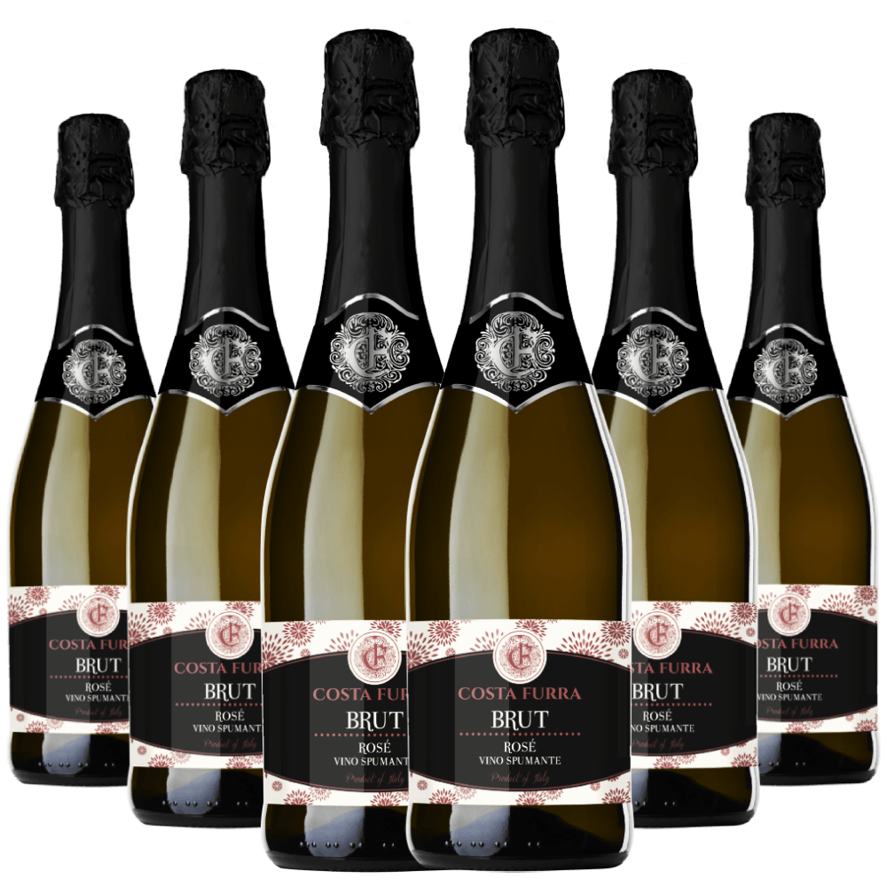 Kit 6 Espumantes Costa Furra Brut Rosé