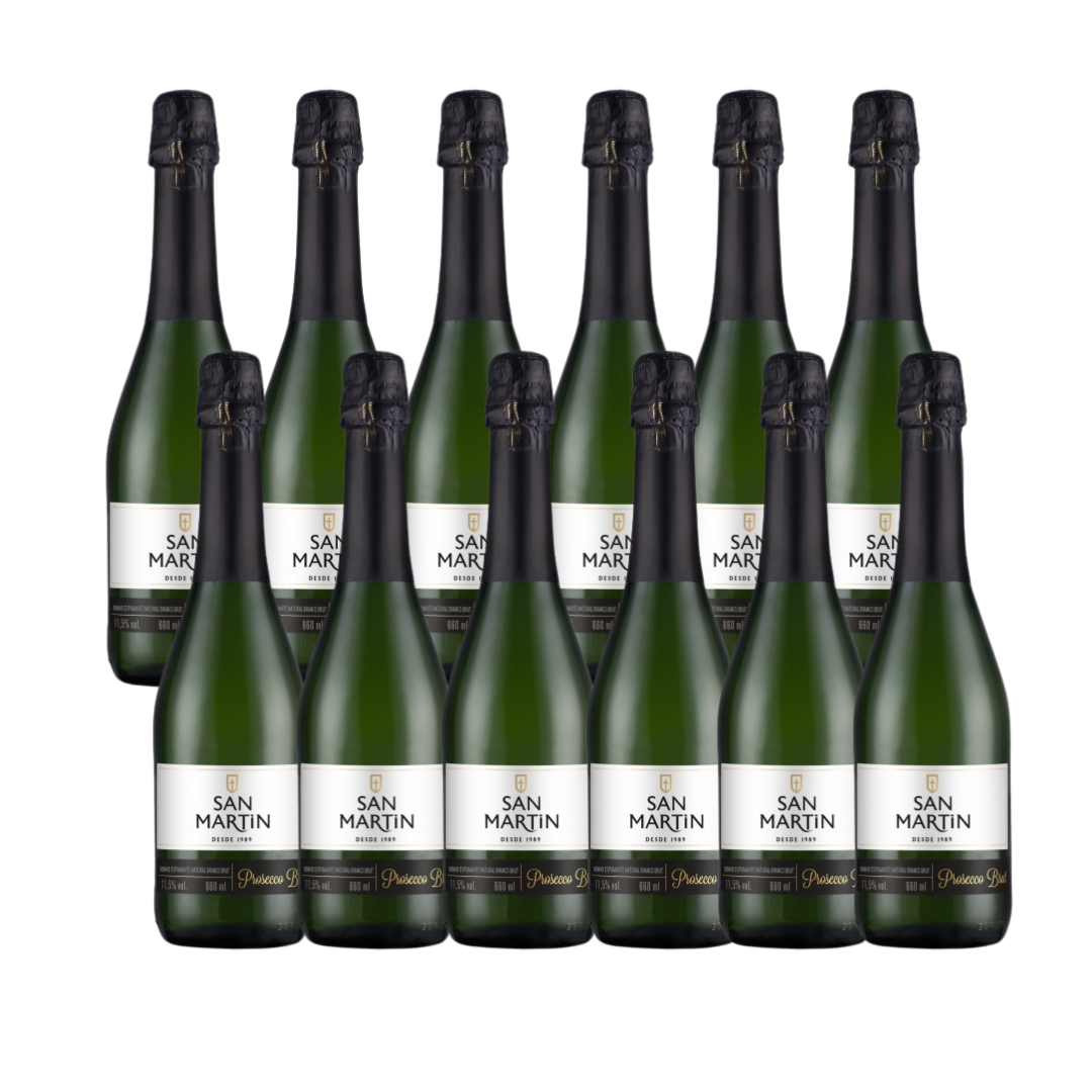 Pack 12 Espumantes San Martin Prosecco 660ml