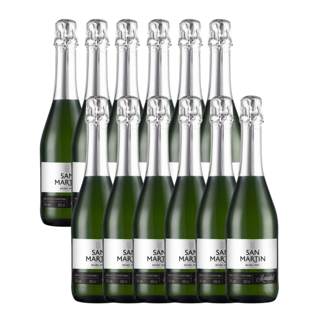 Pack 12 Espumantes San Martin Moscatel 660ml