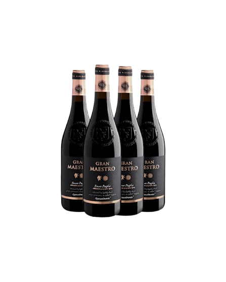 Kit 4 Gran Maestro Rosso Appassimento Puglia IGT