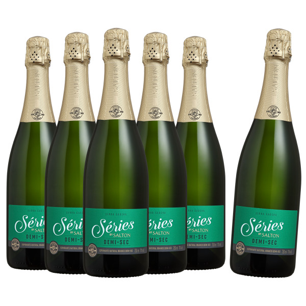 Pack 6 Espumantes Séries by Salton Demi-Sec 750ml