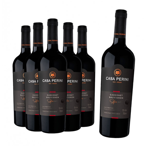 Pack 6 Vinhos Casa Perini Cabernet Sauvignon 750ml