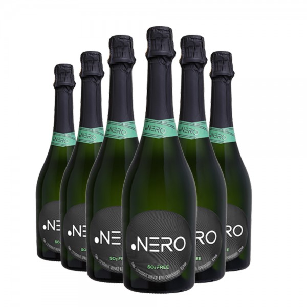 Pack 6 Espumantes Ponto Nero Cult SO2 FREE 750ml