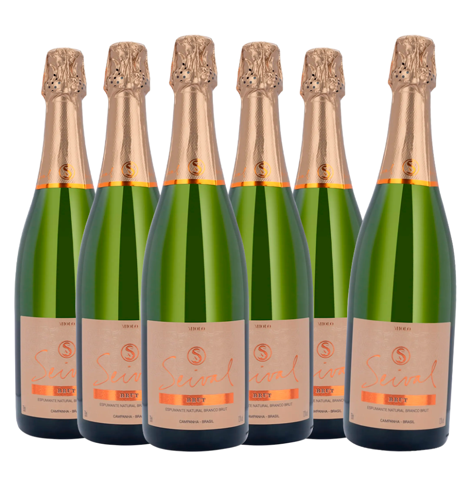 Pack 6 Espumantes Miolo Seival Brut 750ml