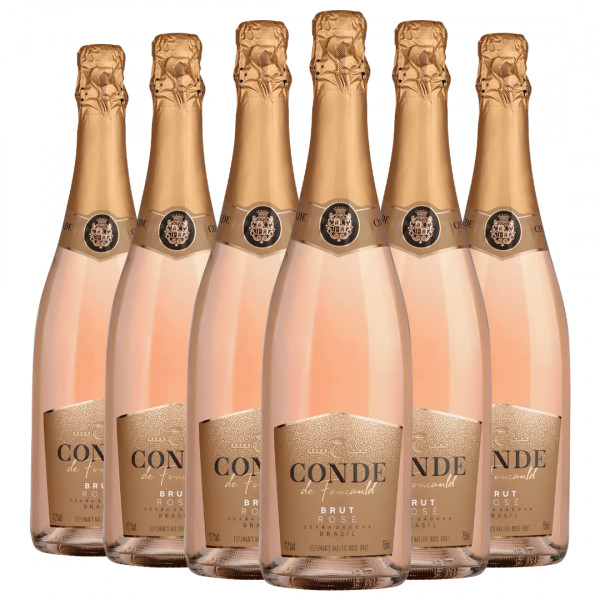 Pack 6 Espumantes Conde de Foucauld Brut Rosé 750ml