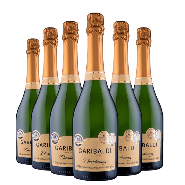 Pack 6 Espumantes Garibaldi Chardonnay Brut 750ml