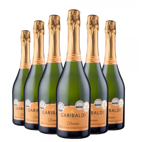 Pack 6 Espumantes Garibaldi Prosecco 750ml