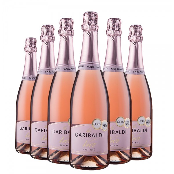 Pack 6 Espumantes Garibaldi Vero Brut Rosé 750ml