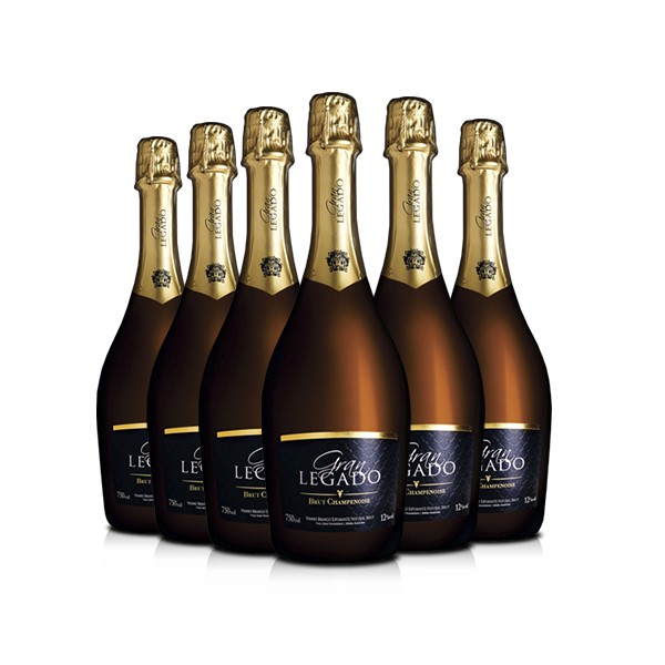 Pack 6 Espumantes Gran Legado Champenoise Brut 750ml
