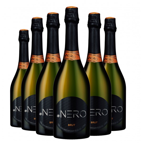 Pack 6 Espumantes Ponto Nero Cult Brut 750ml