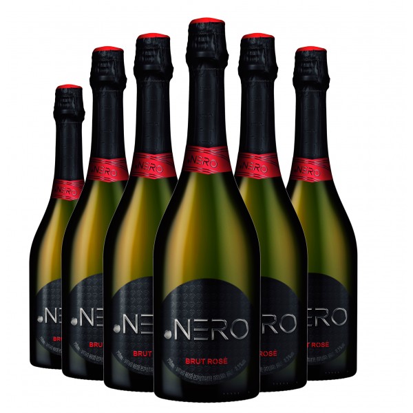 Pack 6 Espumantes Ponto Nero Cult Brut Rosé 750ml