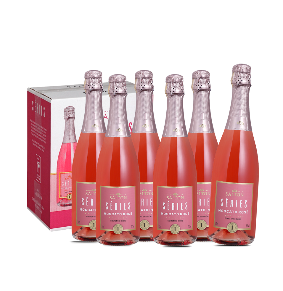 Pack 6 Espumantes Séries by Salton Rosé Moscato 750ml