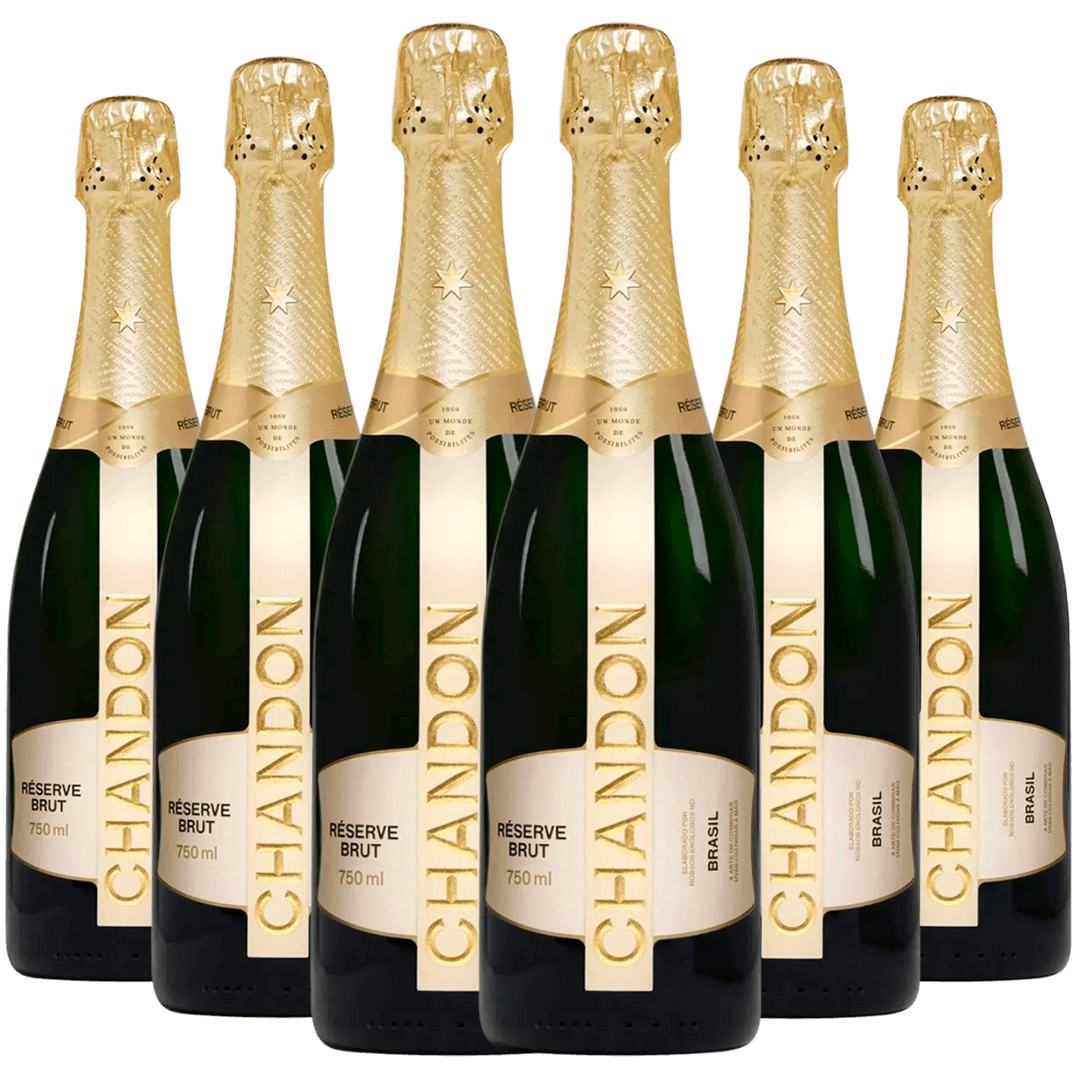 Kit Caixa Fechada 6 Espumante Chandon Reserve Brut