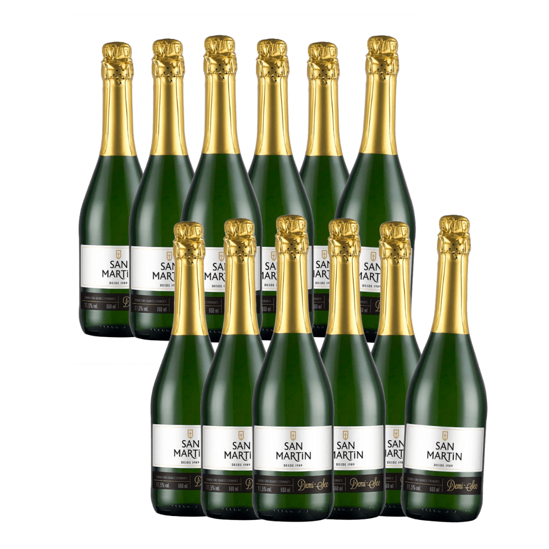 Pack 12 Espumantes San Martin Demi Sec 660ml