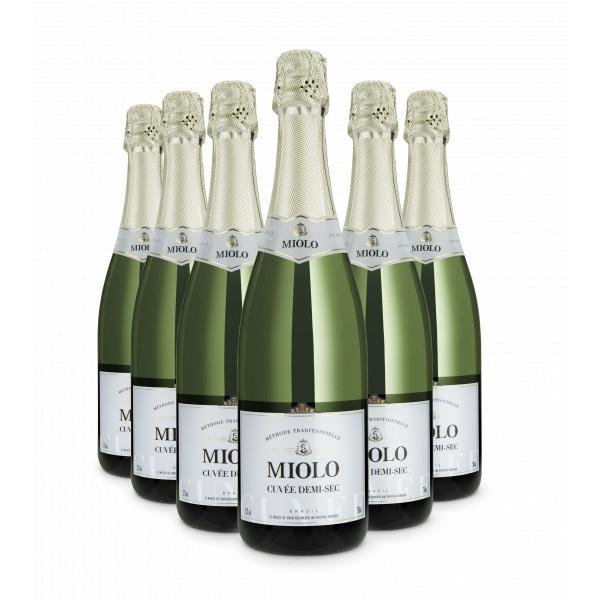 Pack 6 Espumantes Miolo Cuvée Tradition Demi-Sec 750ml