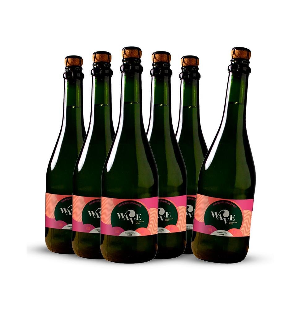 Pack 6 Espumantes Wave Moscatel Rosé 660ml